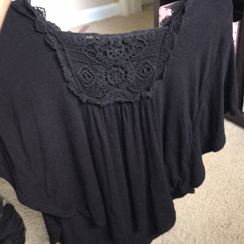 Black lace top